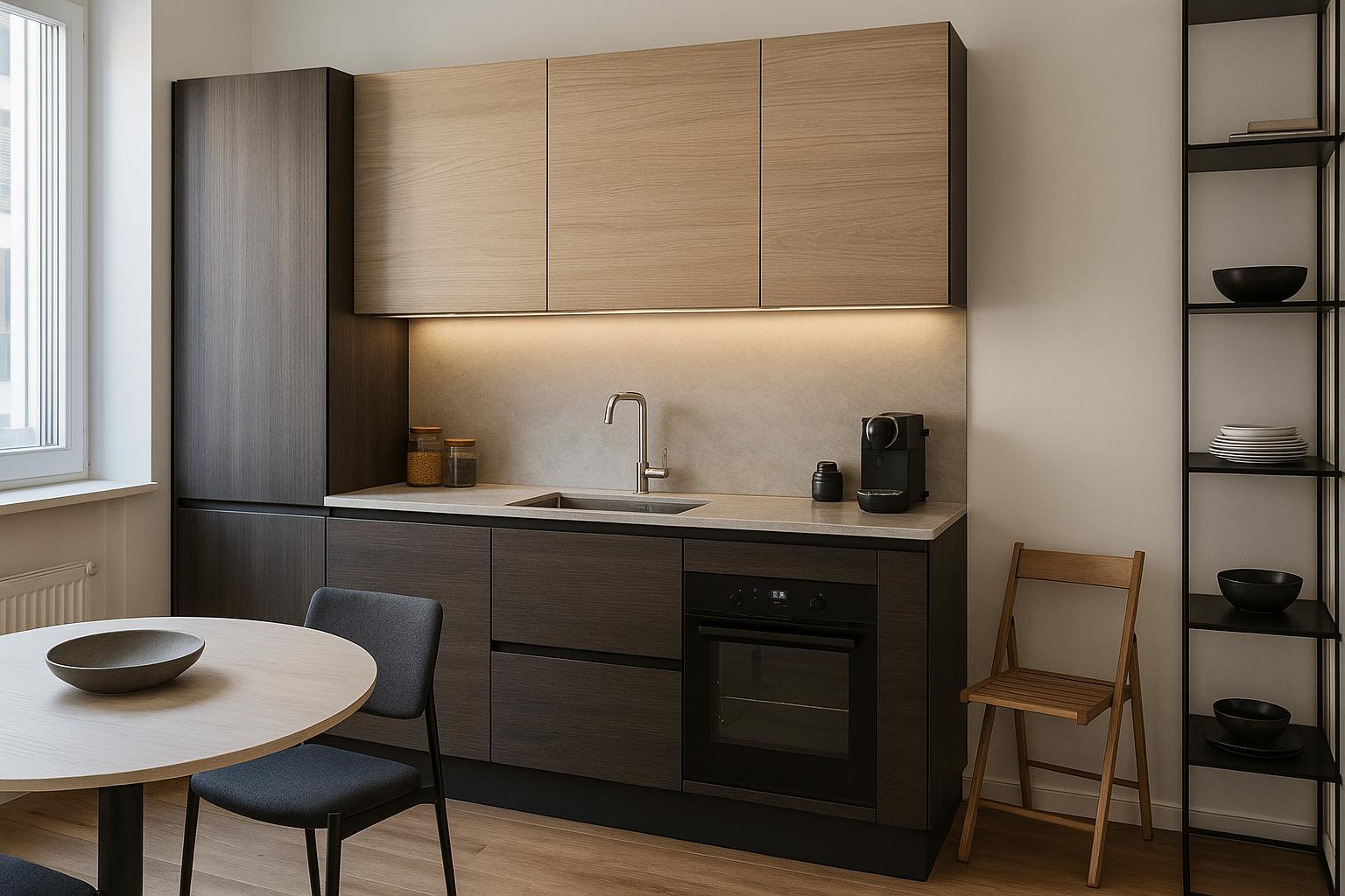 La cucina per spazi piccoli. Ideale per città come Milano